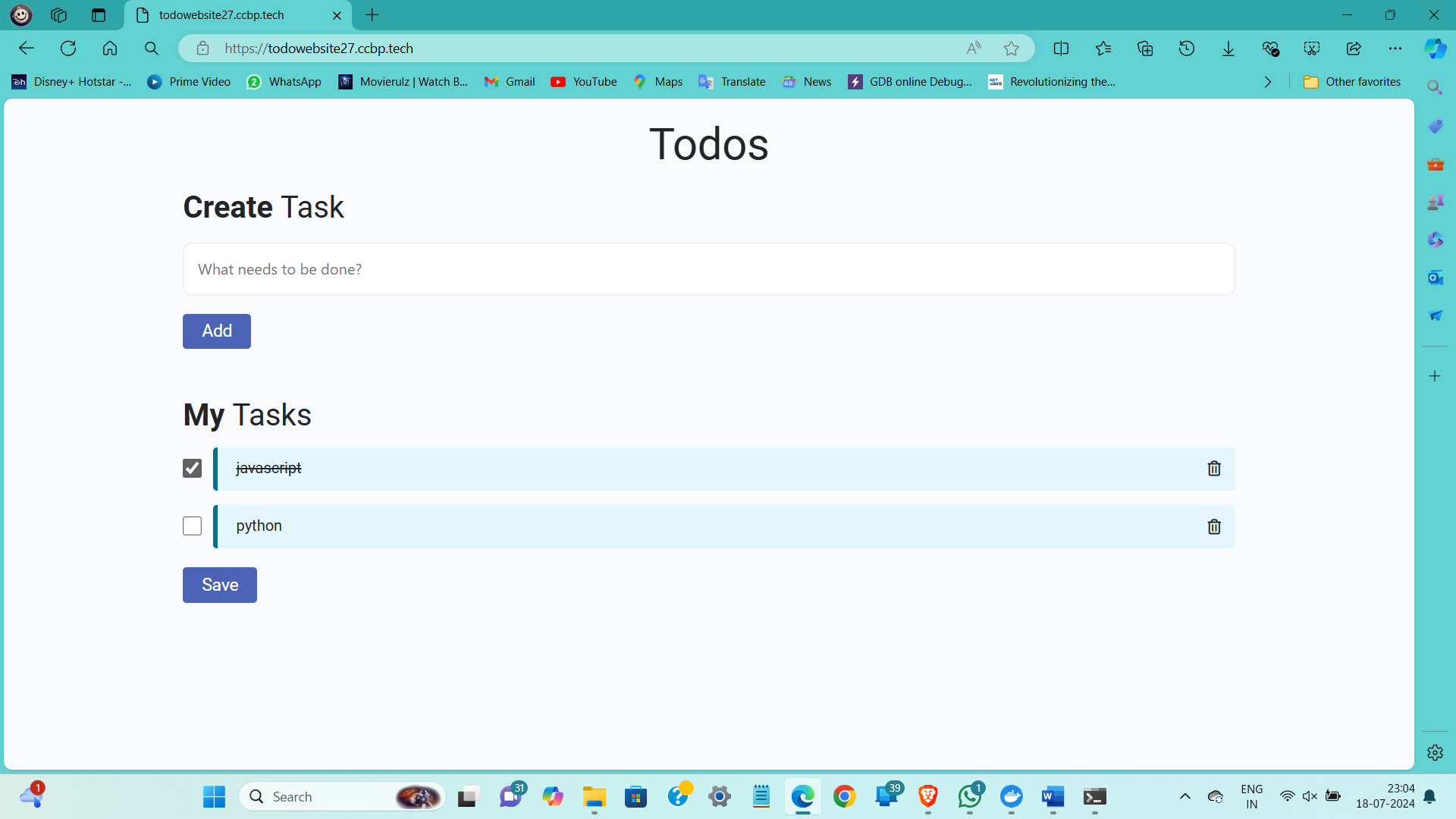Todo Application